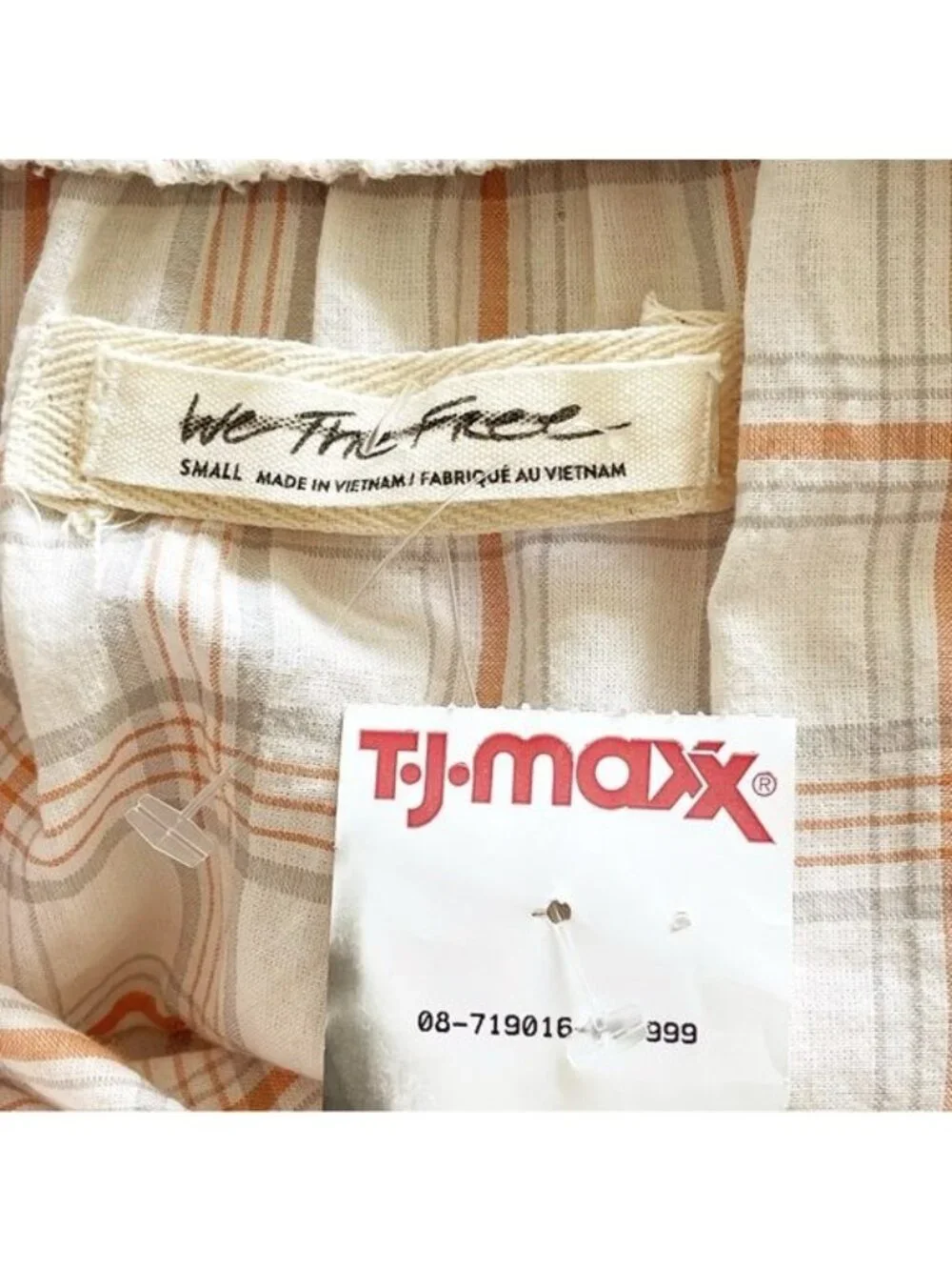 Free People Plaid City Maxi Dress Small New